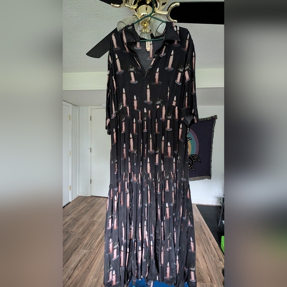 Samatha Pleet Morticia dress in candle sz 18 - Picture 4 of 10